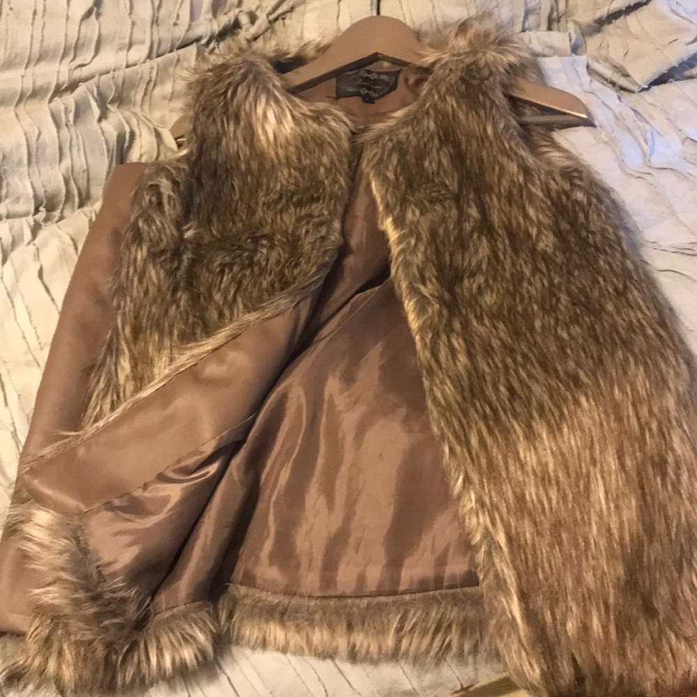 Faux fur vest